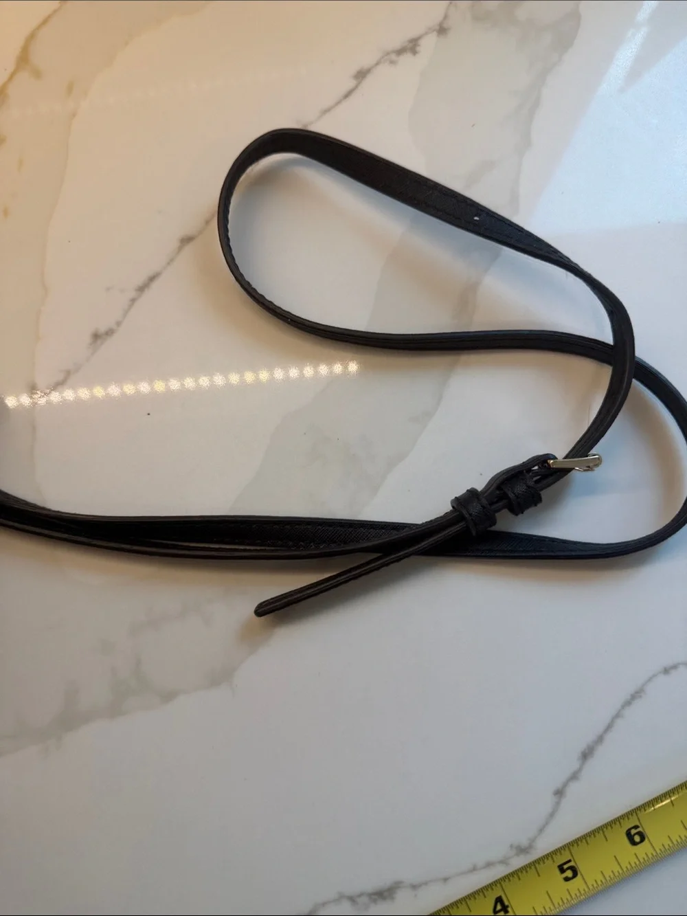 Michael Kors Black Leather Crossbody with Gold Chain Accents